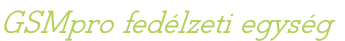 GSMpro fedélzeti egység